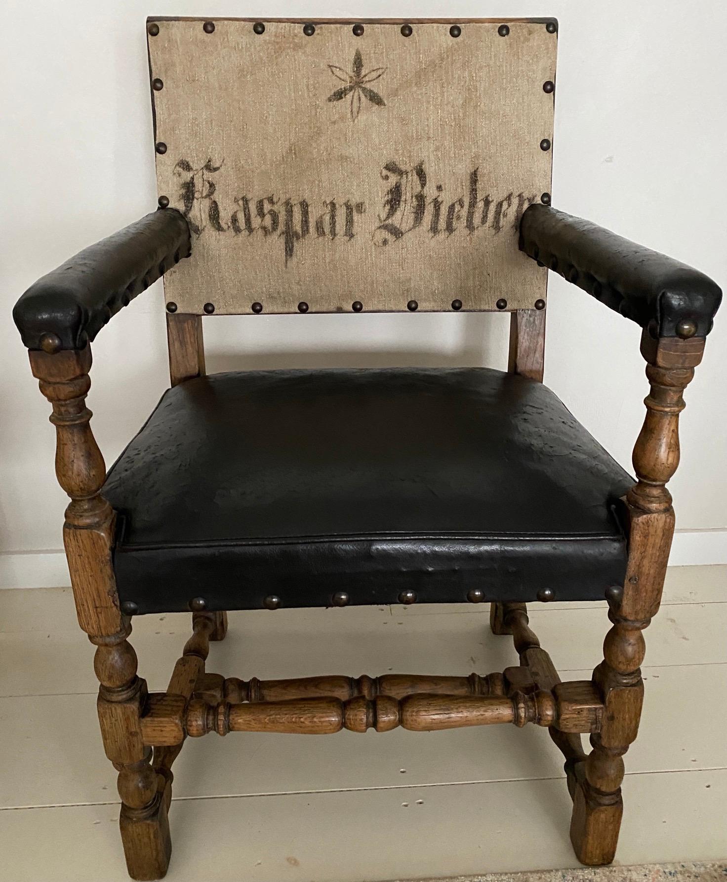 European Pair of Antique Renaissance Style Throne Arm Chairs