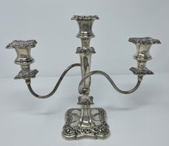 Pair of Antique "Rogers" Silver Plate Candelabra