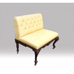 Pair of Antique Rosewood Upholstered Window Seats