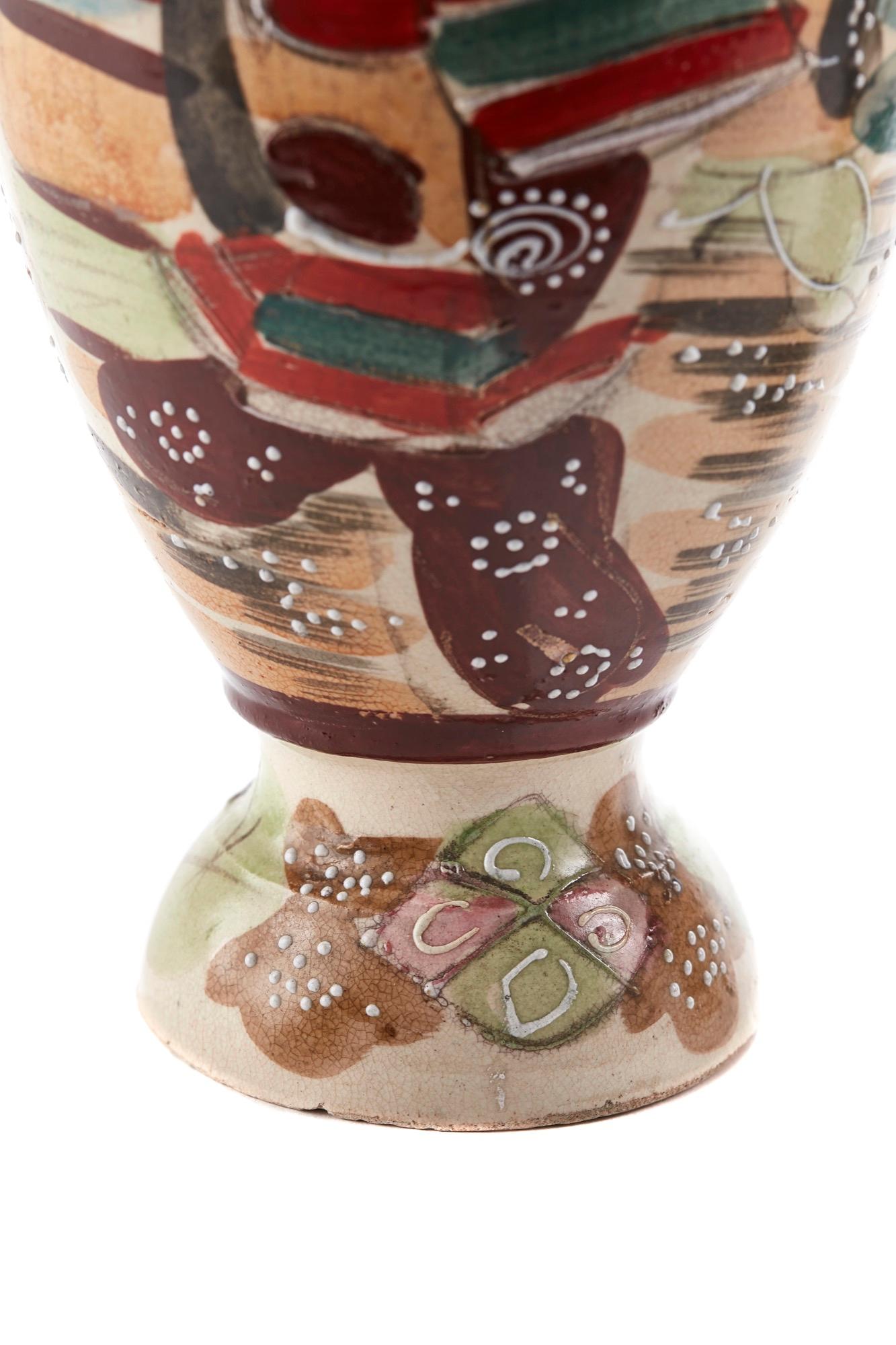 20th Century Pair of Antique Satsuma Vases For Sale