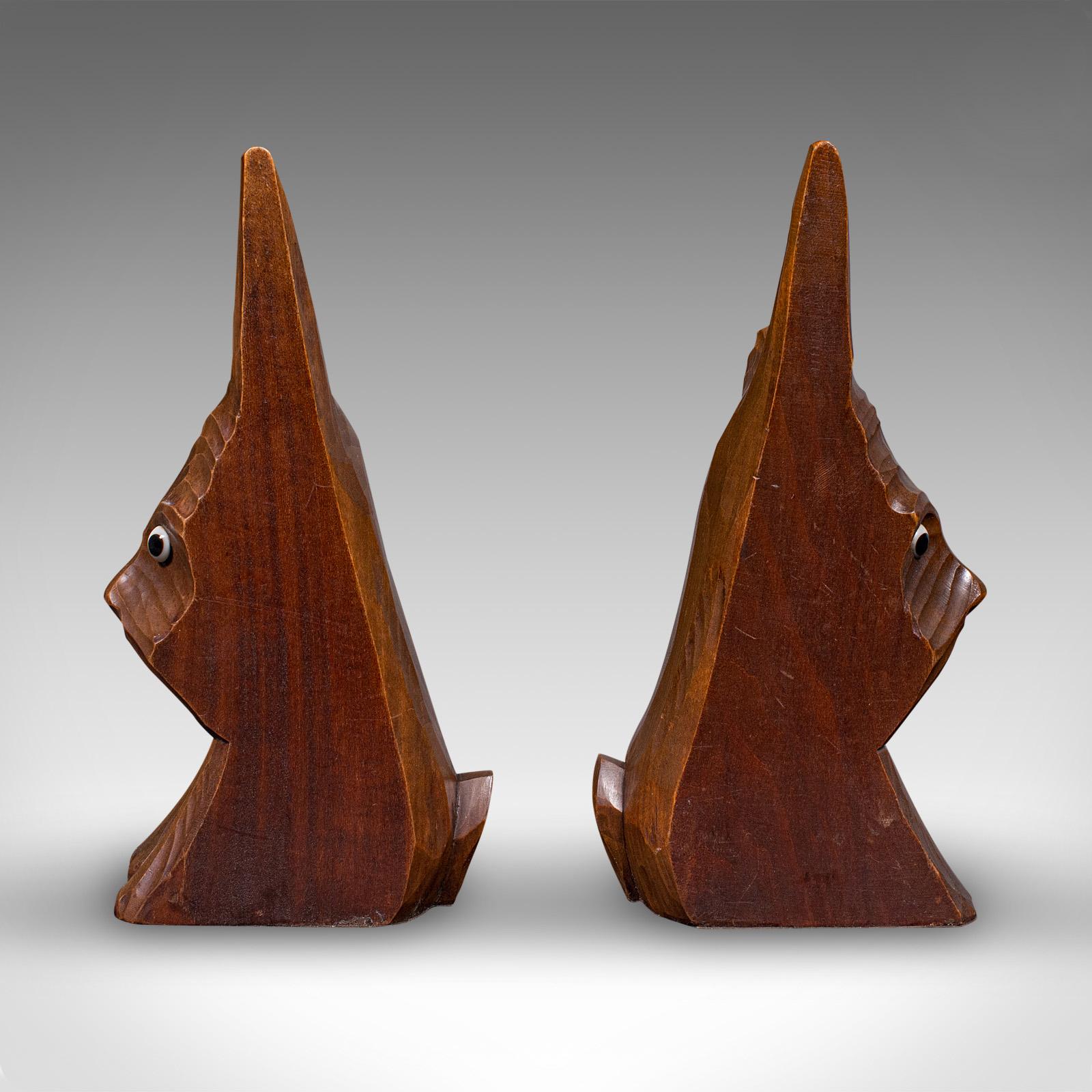 Pair of Antique Scottie Dog Bookends, English Beech, Book Rests, Edwardian, 1910 For Sale 1