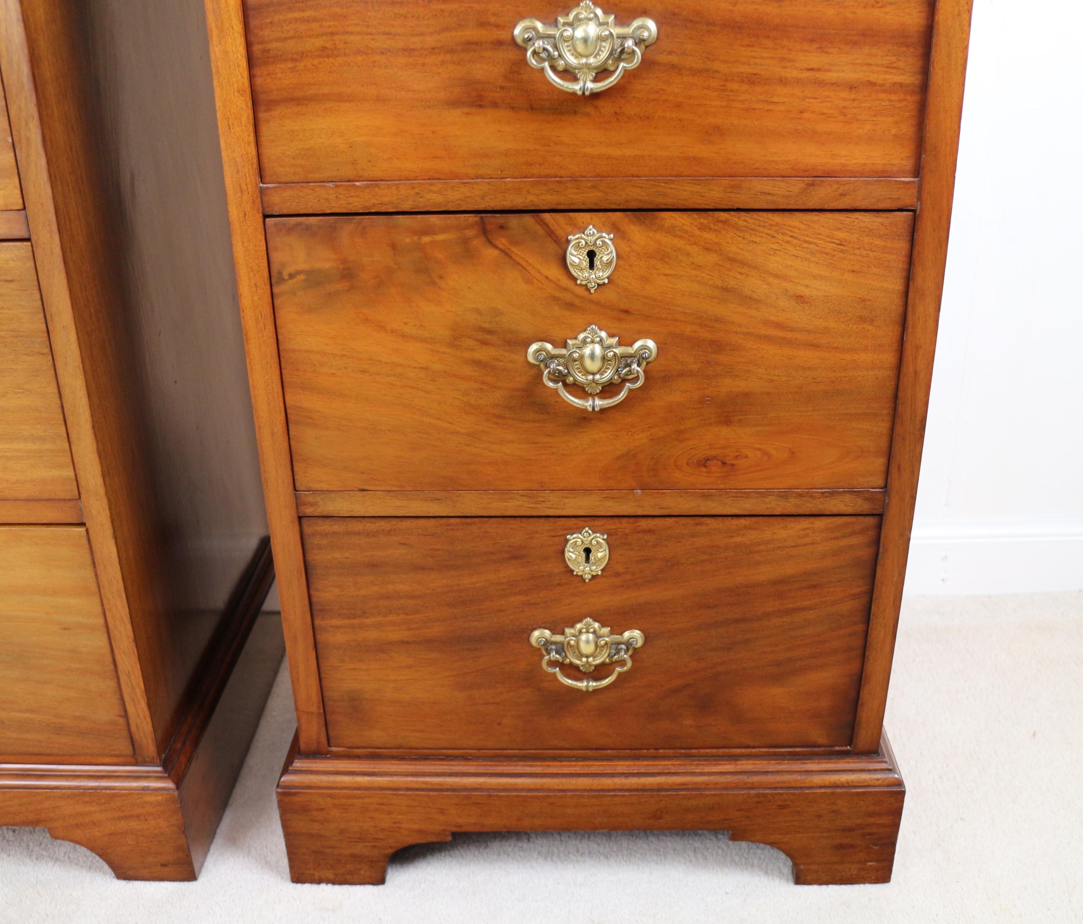 Pair of Antique Scottish Late Victorian Mahogany Collector’s Chests For Sale 7