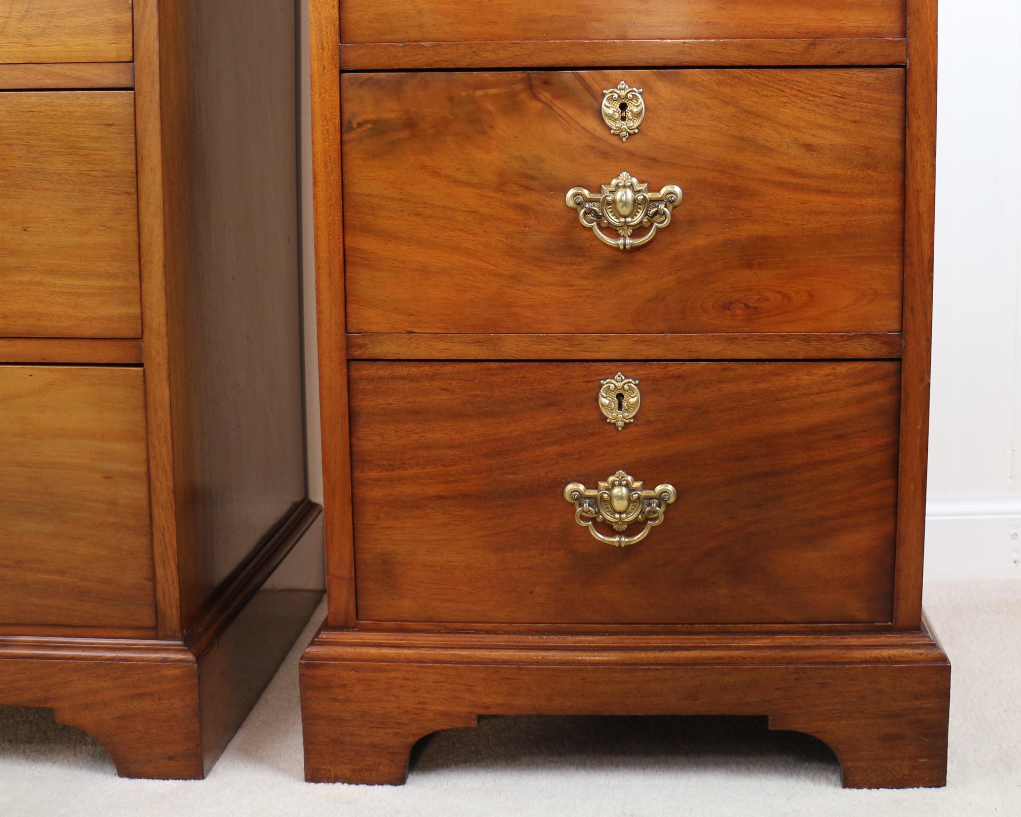 Pair of Antique Scottish Late Victorian Mahogany Collector’s Chests For Sale 2