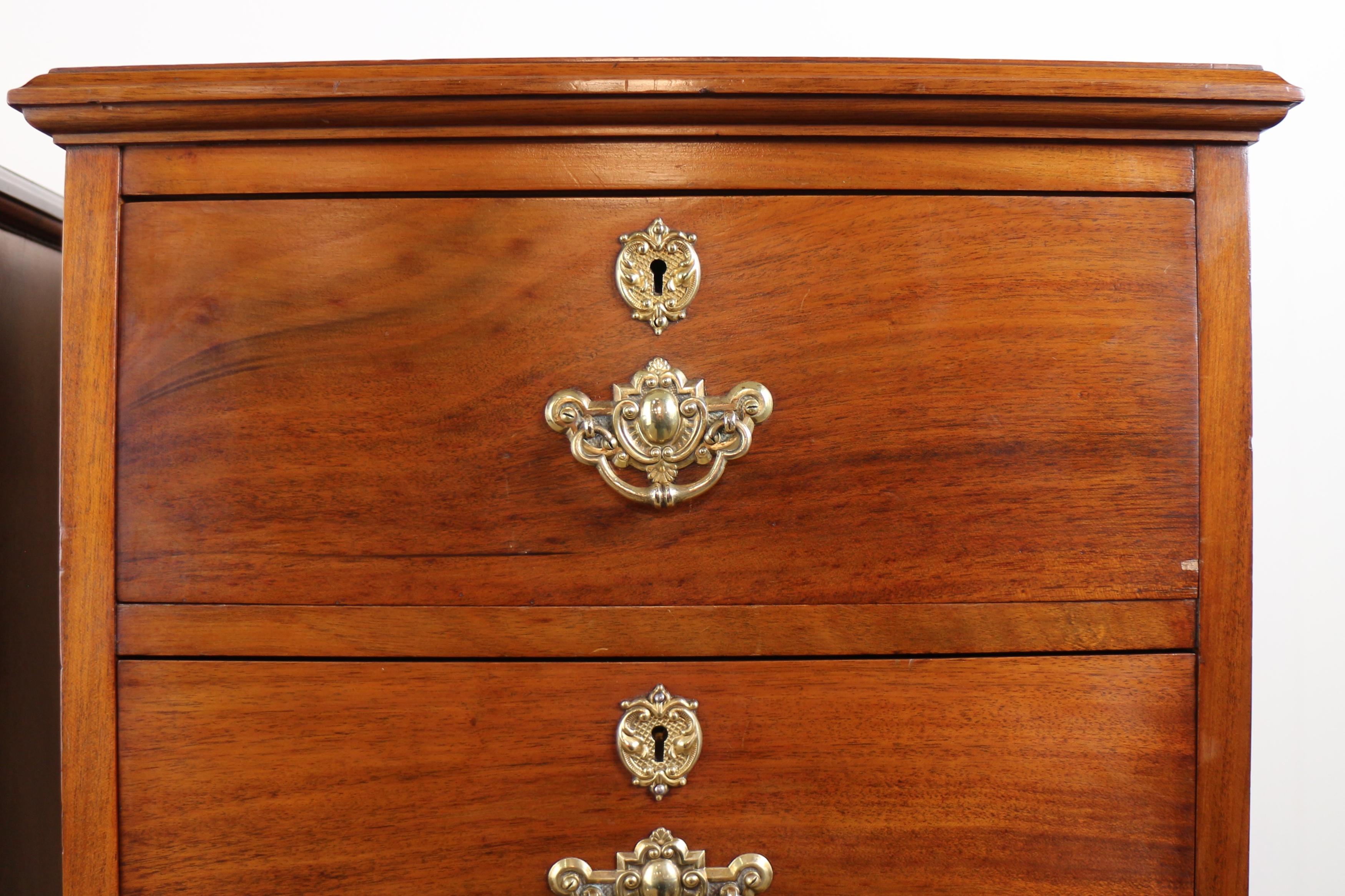 Pair of Antique Scottish Late Victorian Mahogany Collector’s Chests For Sale 3