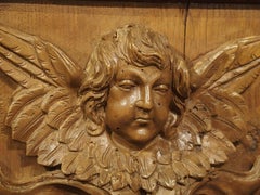Pair of Antique Sculpted Oak and Linden Wood Panels from France, 18th Century