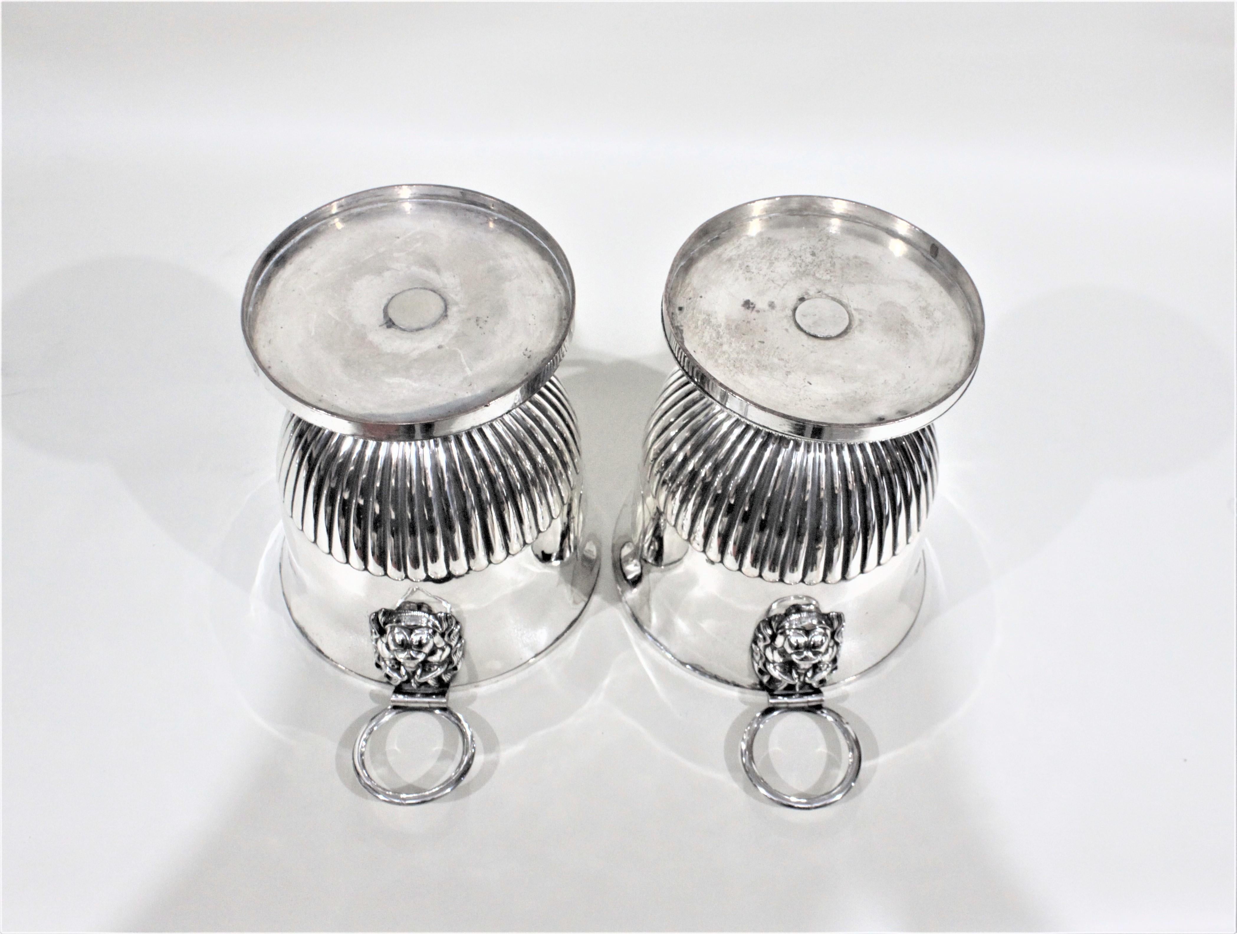 Pair of Antique Sheffield Regency Style Silver Plated Wine Coolers 7