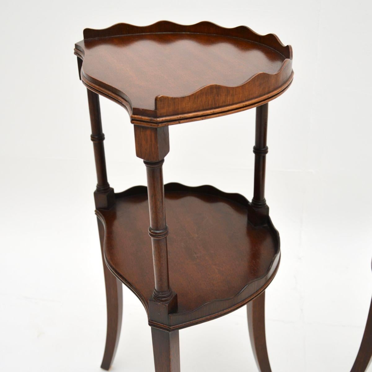 Pair of Antique Sheraton Style Side Tables 1