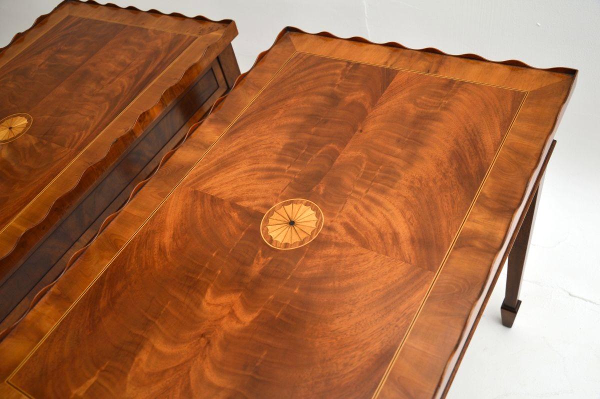 Pair of Antique Sheraton Style Side Tables For Sale 2