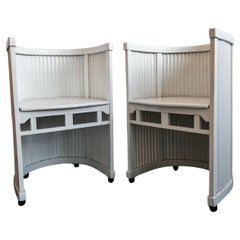 Pair of Antique Side Horseshoe shaped Chairs, attr. to Hans Gunther Reinstein