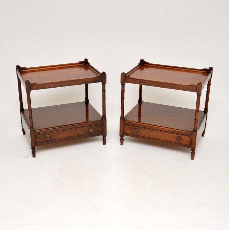 Pair of Antique Side Tables at 1stDibs
