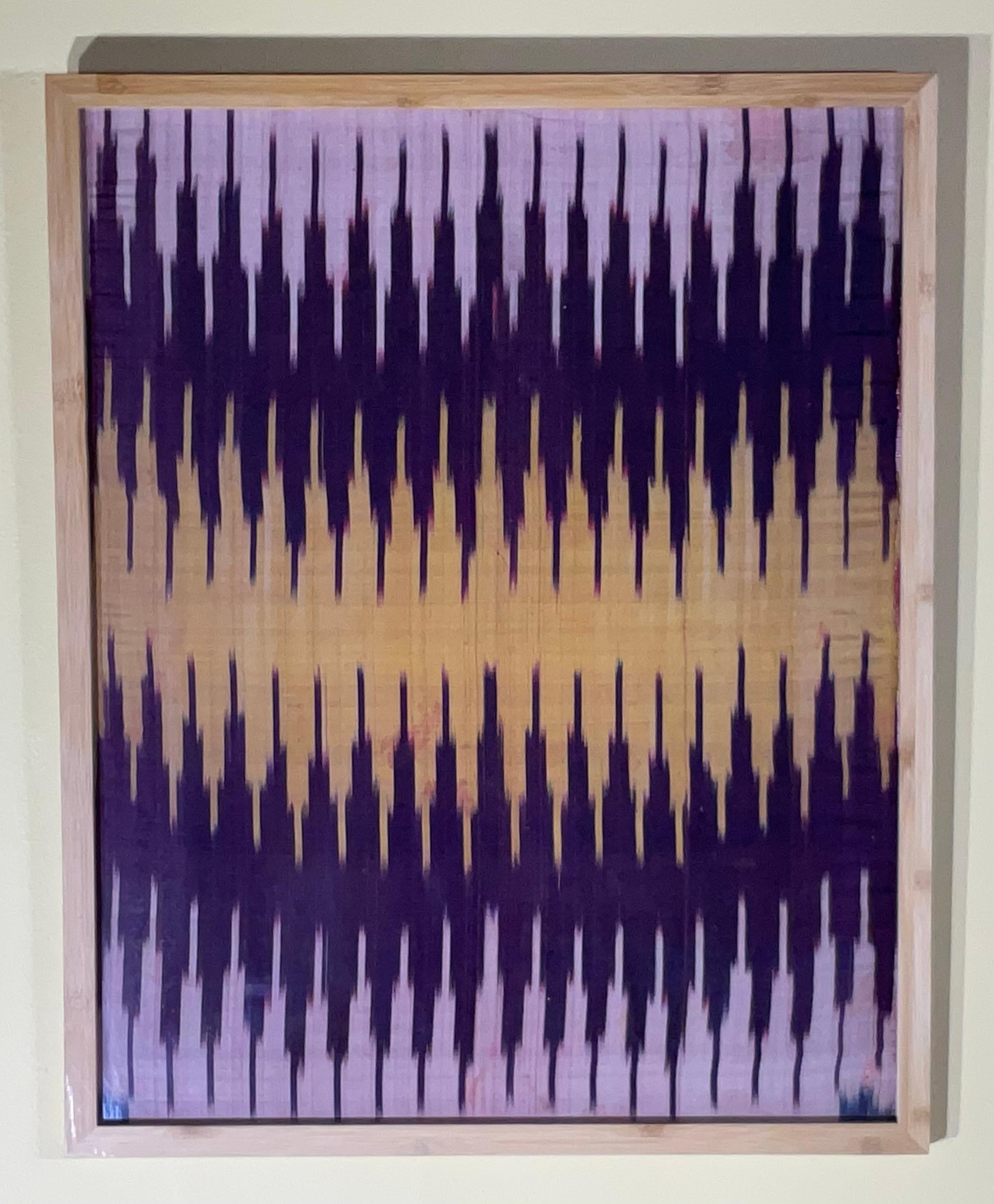 Pair Of Antique Silk Ikat Wall Hanging 4