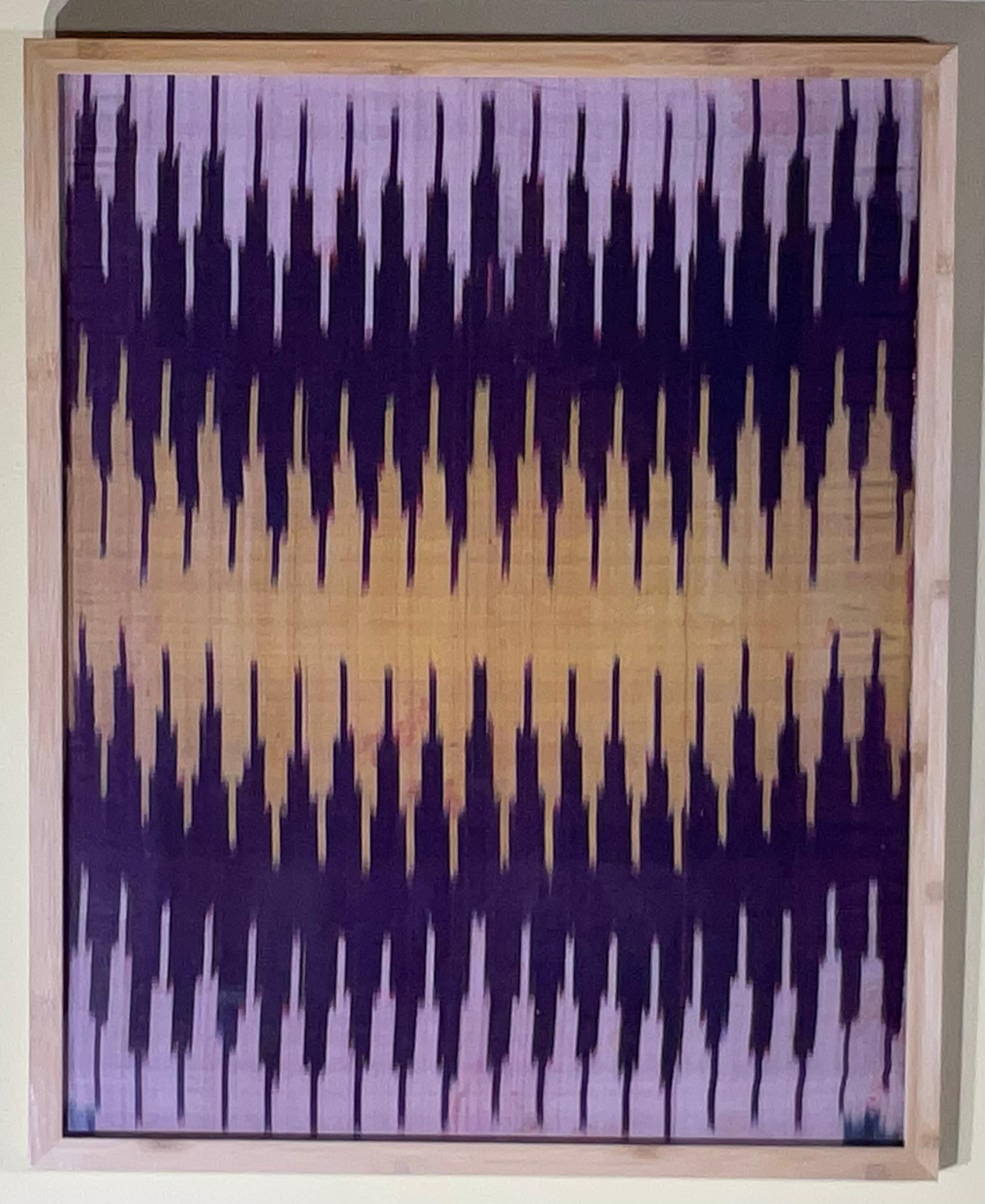 Pair Of Antique Silk Ikat Wall Hanging 8