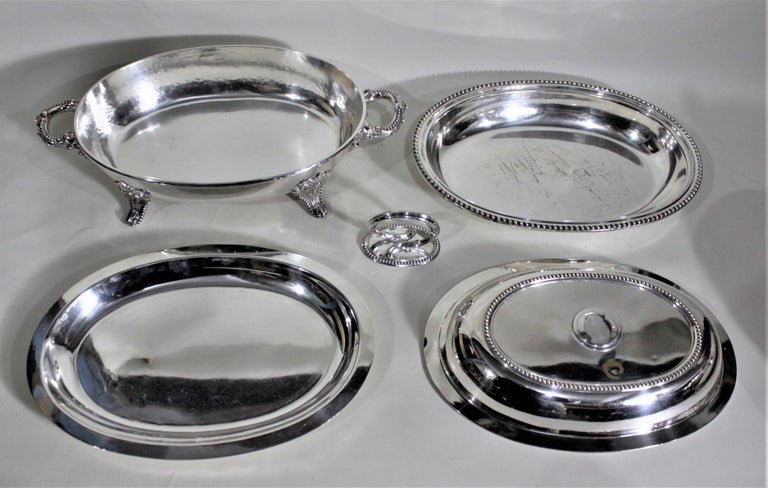 Pair of Antique Silver Plated Dixon & Sons Sheffield Covered Entree Servers In Good Condition For Sale In Hamilton, Ontario