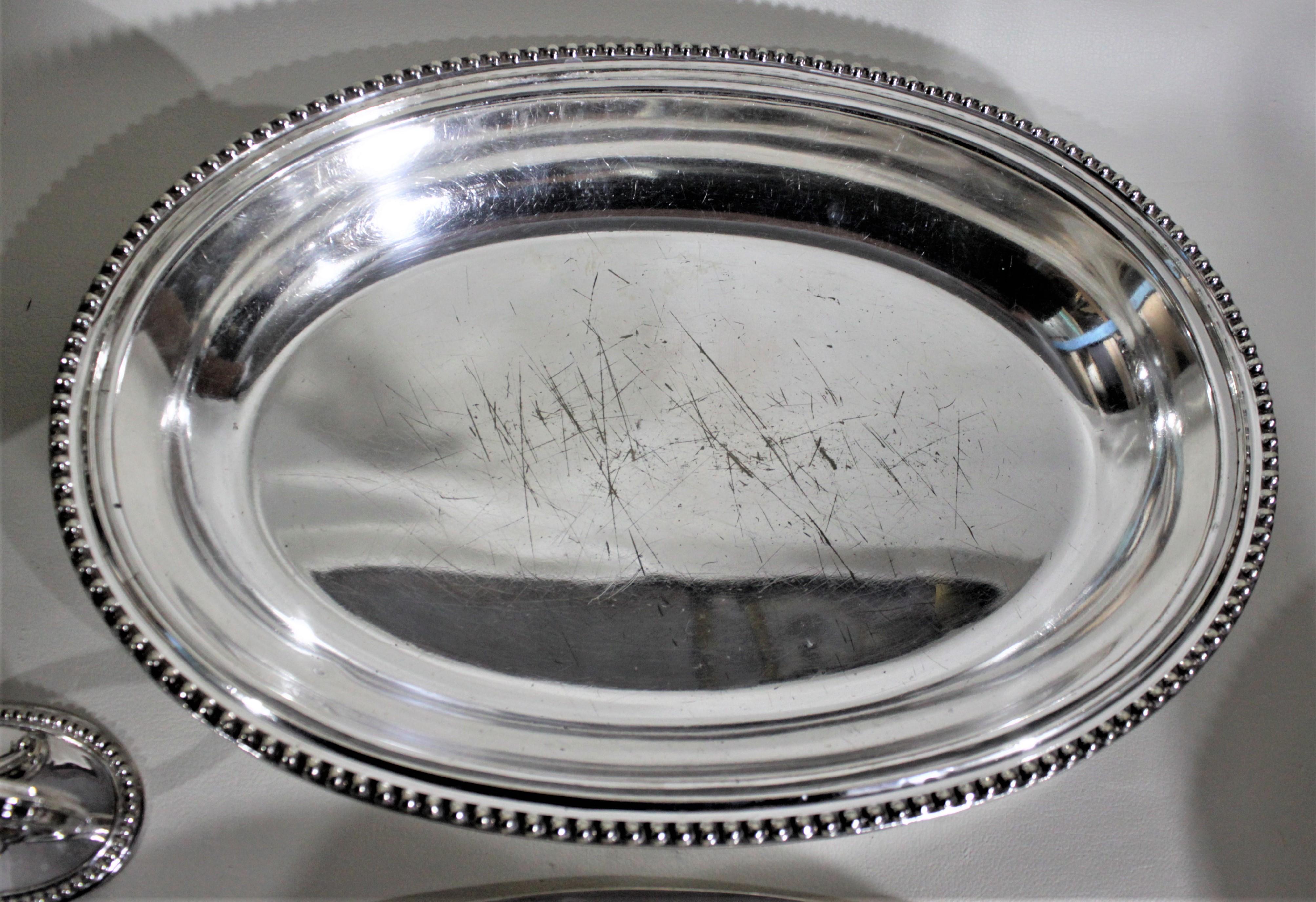 English Pair of Antique Silver Plated Dixon & Sons Sheffield Covered Entree Servers For Sale