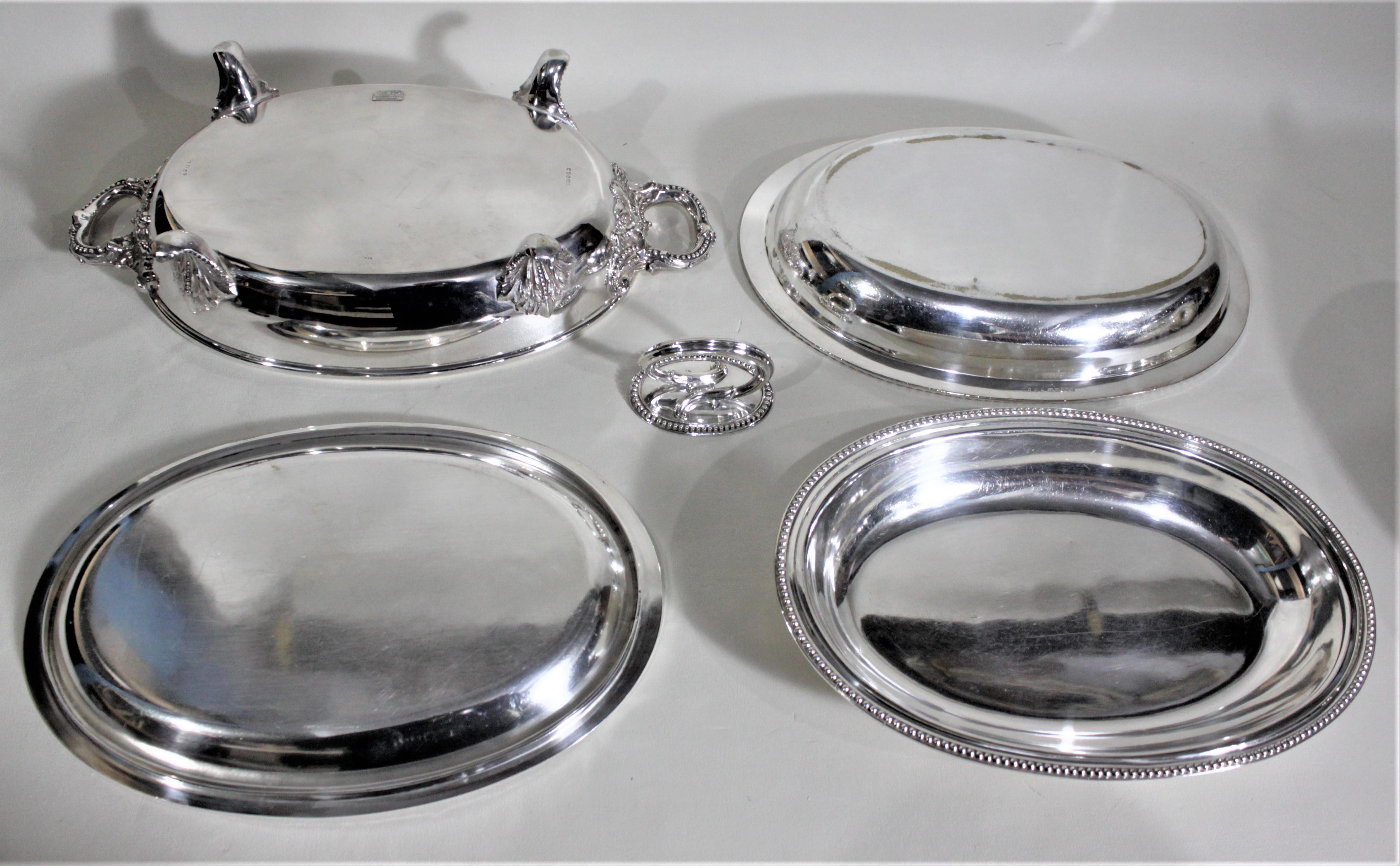 Pareja de cubiertos para entrantes Dixon & Sons Sheffield bañados en plata antigua siglo XIX en venta