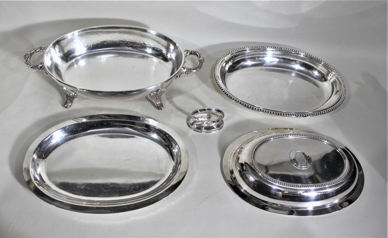 Pair of Antique Silver Plated Dixon & Sons Sheffield Covered Entree Servers For Sale 2