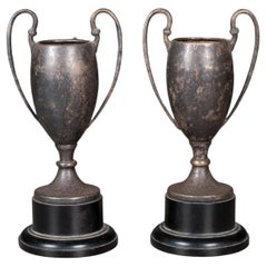 Pair of Antique Silver Plated Trophy c.1930