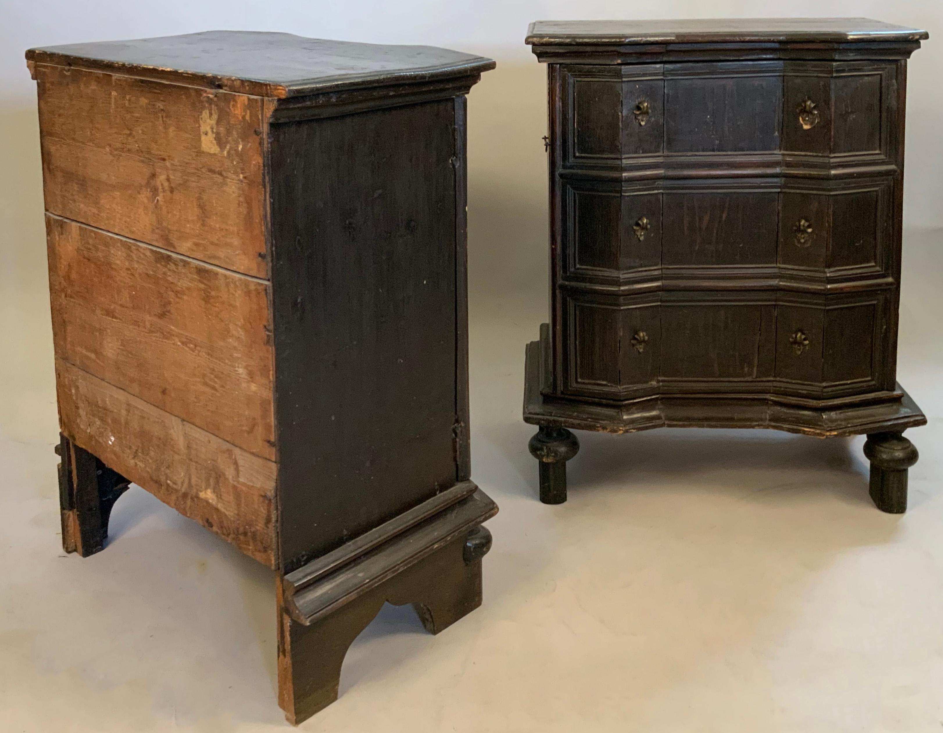 Pair of Antique Single Door Cabinets, Faux Chests 3