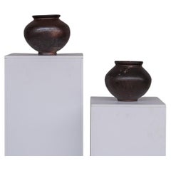 Pair of Antique Spanish Ceramic Water Pots/Vases