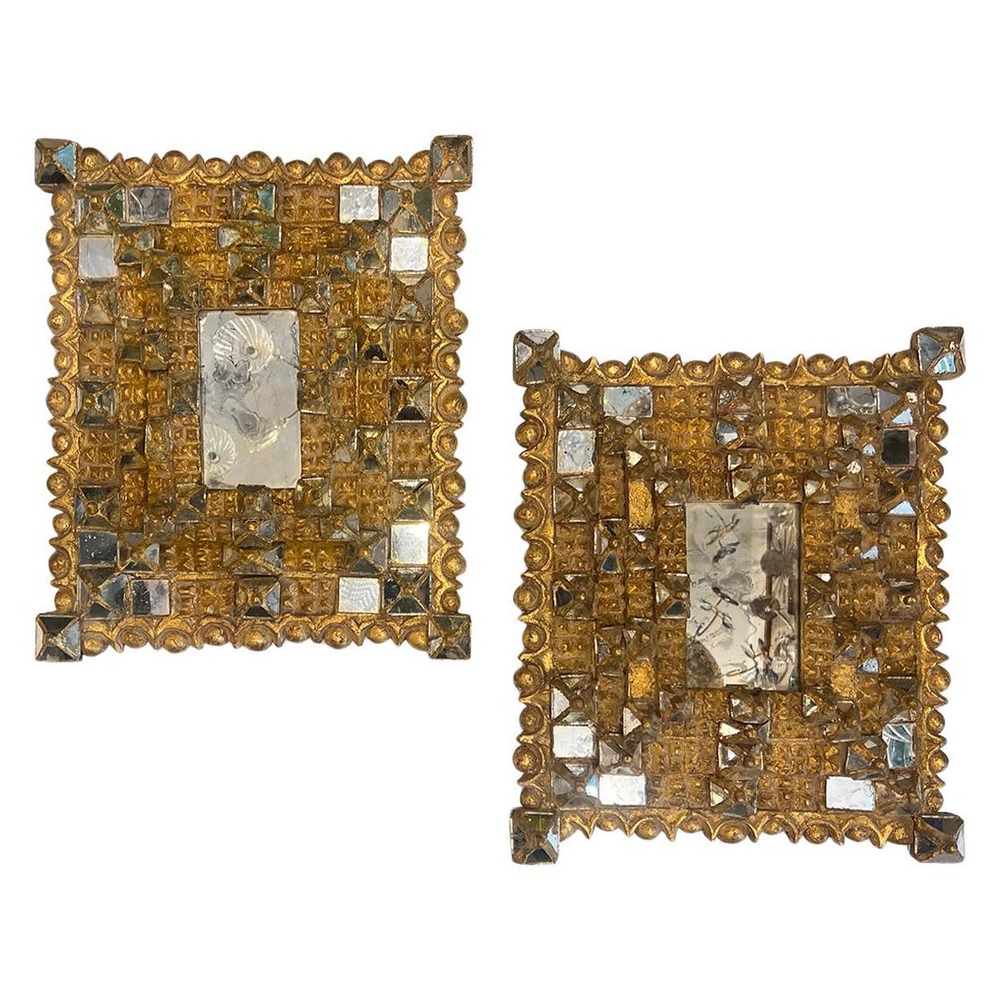 Pair of Antique Spanish mirrors, Sold Individually