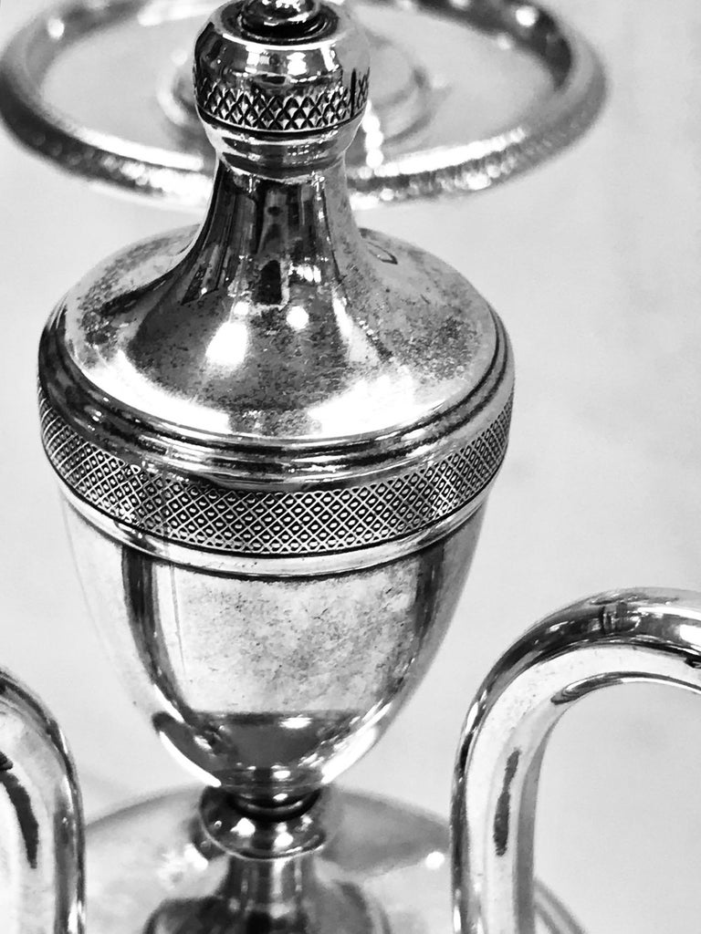 Pair of Antique Spanish Silver Candelabra at 1stDibs