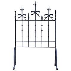Pair of Antique Spanish Wrought Iron Screens or Grills Found in Italy