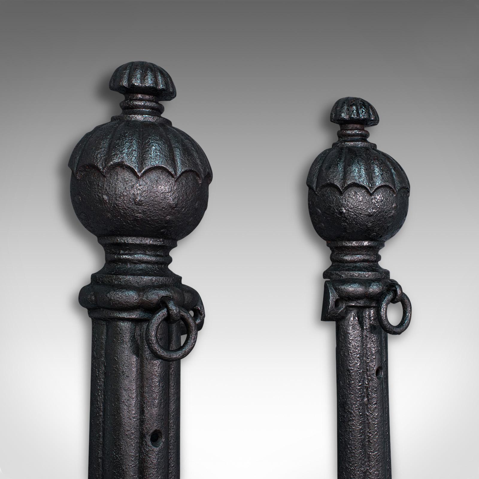 18th Century Pair of, Antique Stable Yard Hitching Posts, Equestrian, Architectural, Georgian