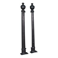 Pair of, Antique Stable Yard Hitching Posts, Equestrian, Architectural, Georgian