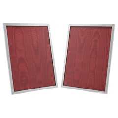 Pair of Antique Sterling Silver Photograph Frames - Made in 1922 - Large Size