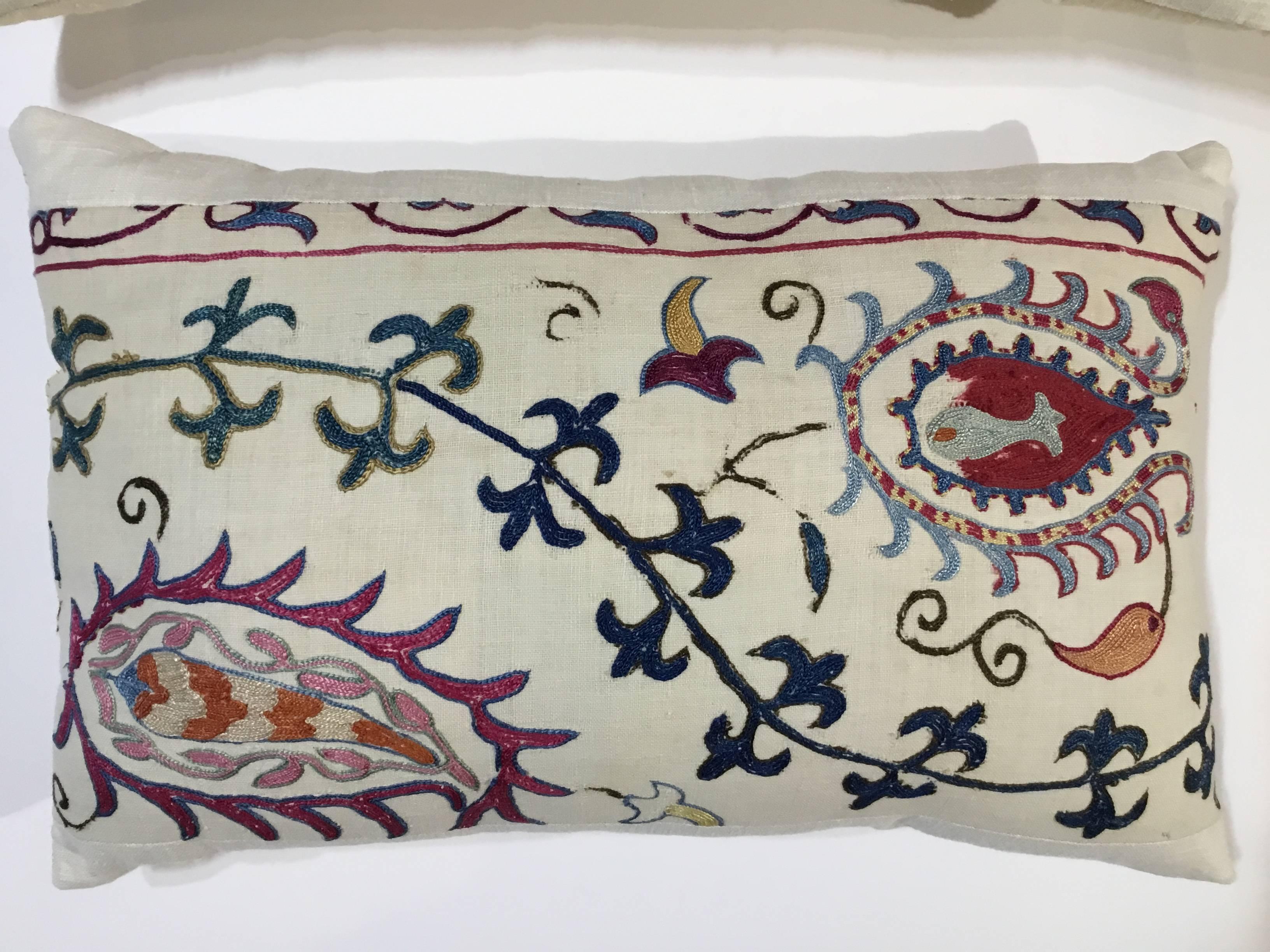 Pair of Antique Suzani Pillow 2