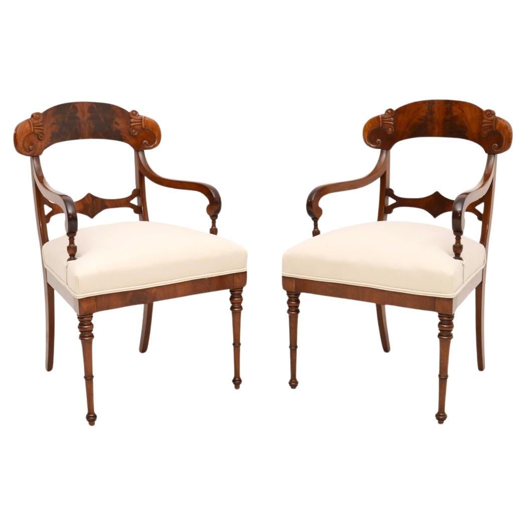 Pair of Antique Swedish Armchairs