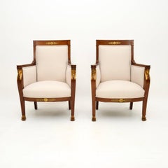 Pareja de sillones neoclásicos suecos antiguos