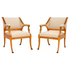 Pair of Antique Swedish Neoclassical Armchairs