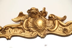 Pair of Antique Danish Rococo Style Giltwood Mirrors, Mid-19th Century