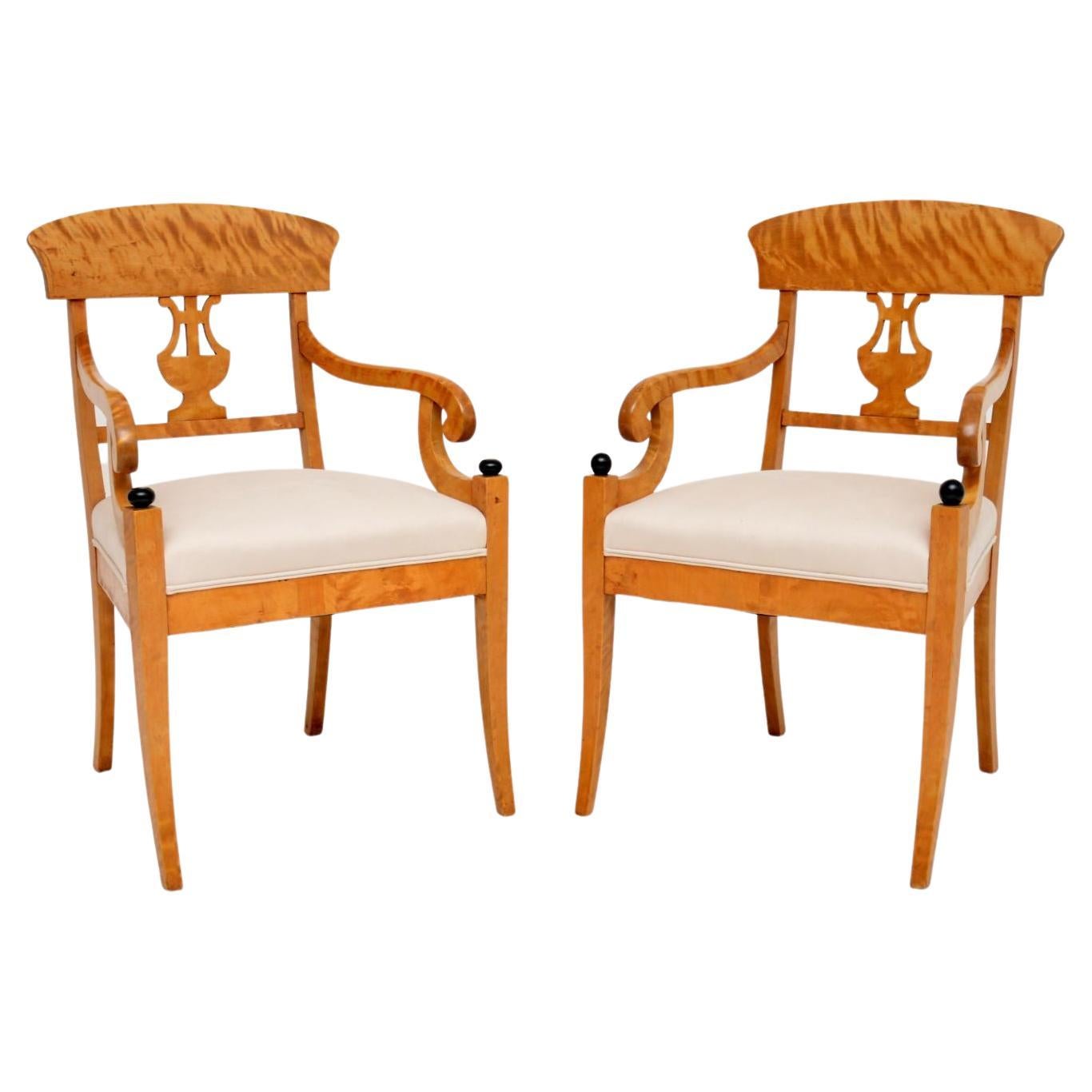 Pair of Restoration Armchairs For Sale at 1stDibs