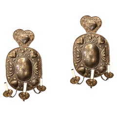 Pareja de antiguos candelabros suecos