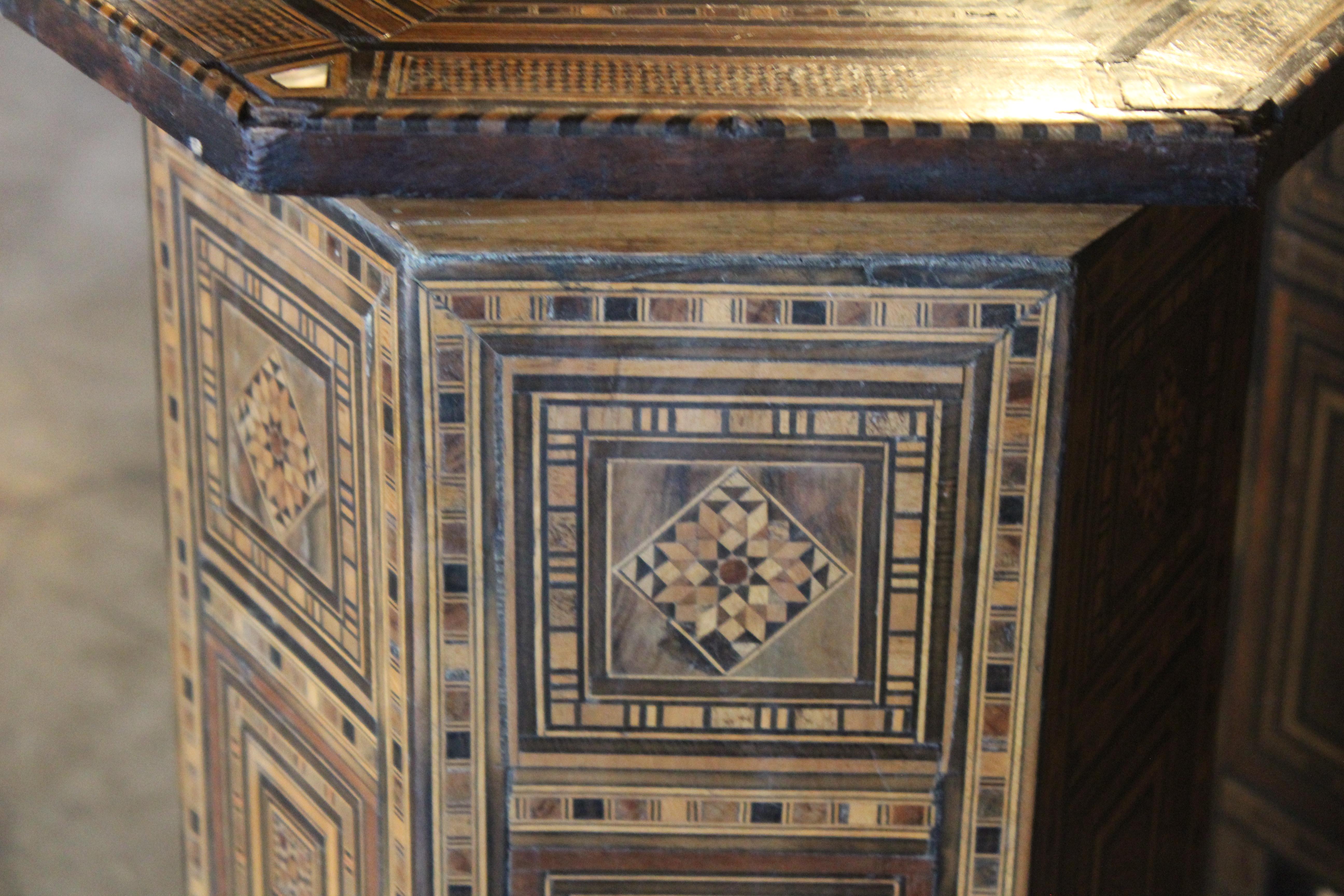 Pair of Antique Syrian Inlaid Side Tables 13