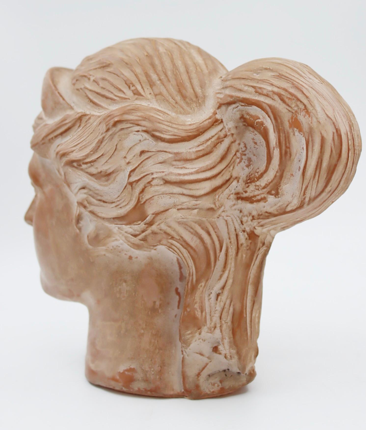 Pair of Antique Terracotta Heads, 20th Century 4