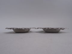 Pair of Antique Tiffany Clover Sterling Silver Bowls