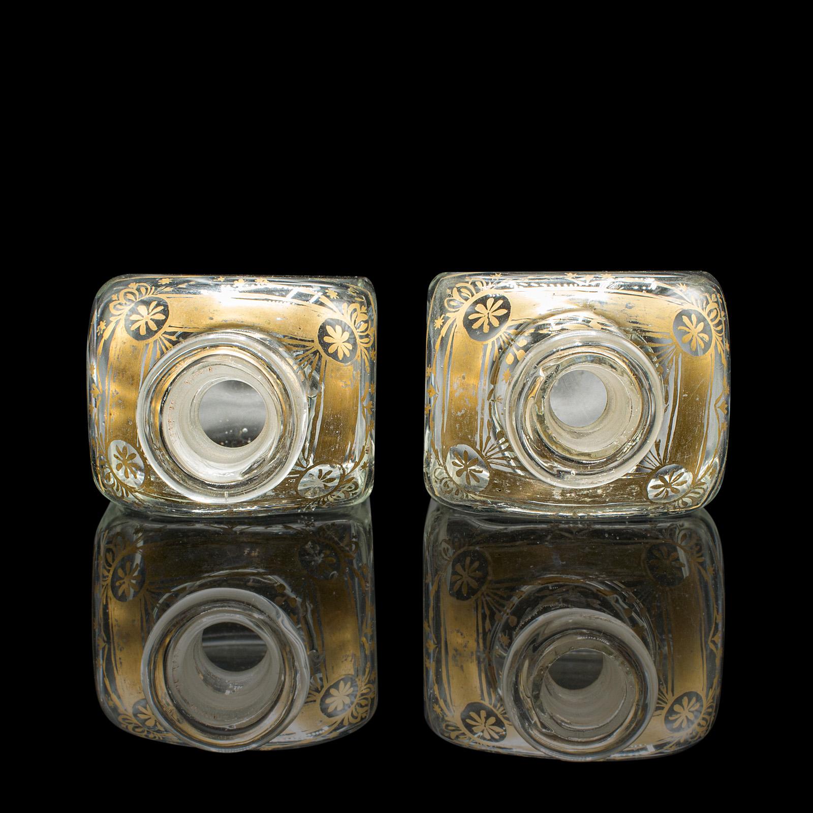 Pair of Antique Tincture Bottles, English, Glass Apothecary Jars, Georgian, 1800 For Sale 2