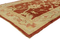 Rare 1920's Antique Turkish Oushak Carpet Runners with Traditional Style