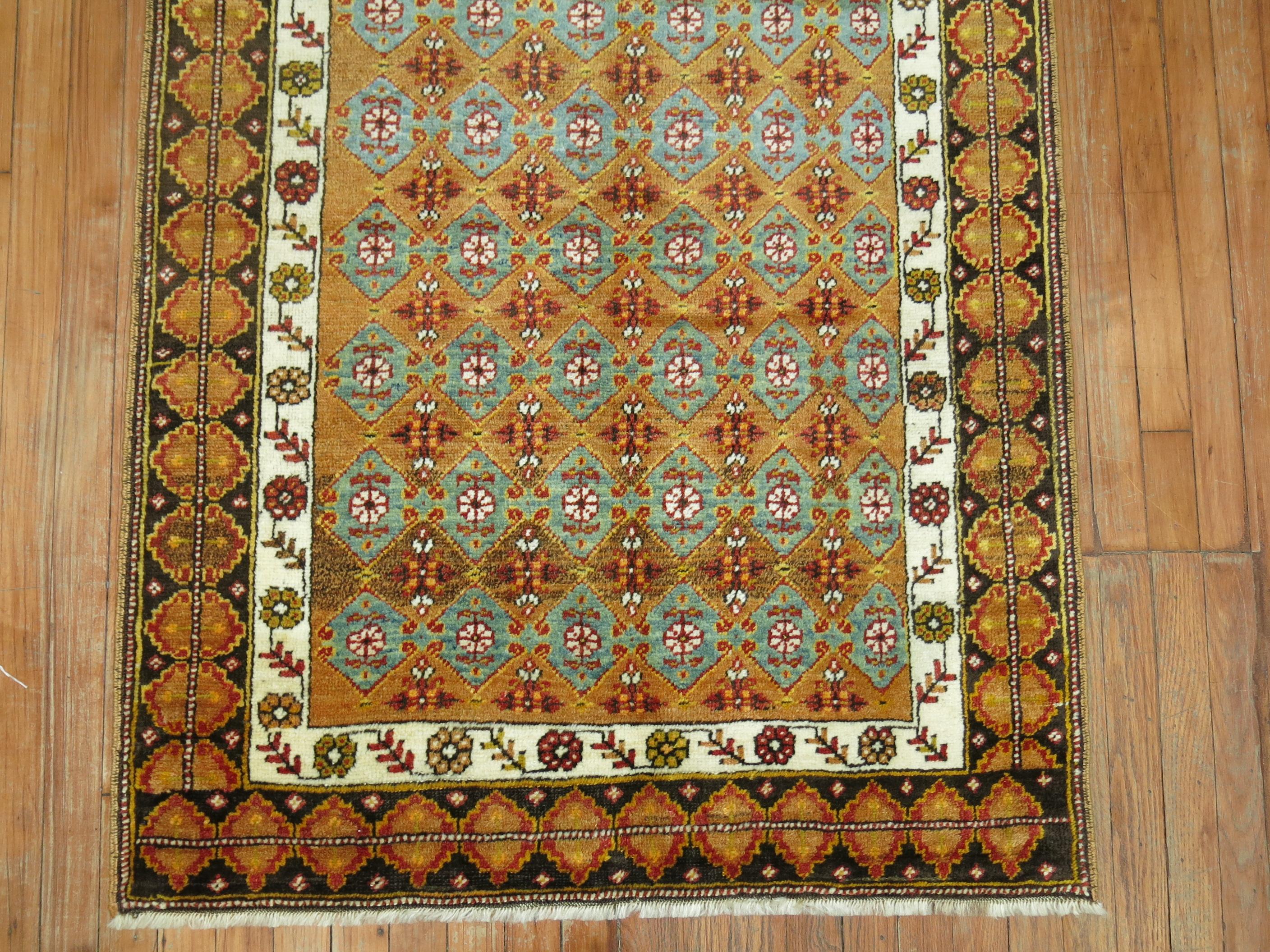 Tabriz Pair of Antique Turkish Runners For Sale