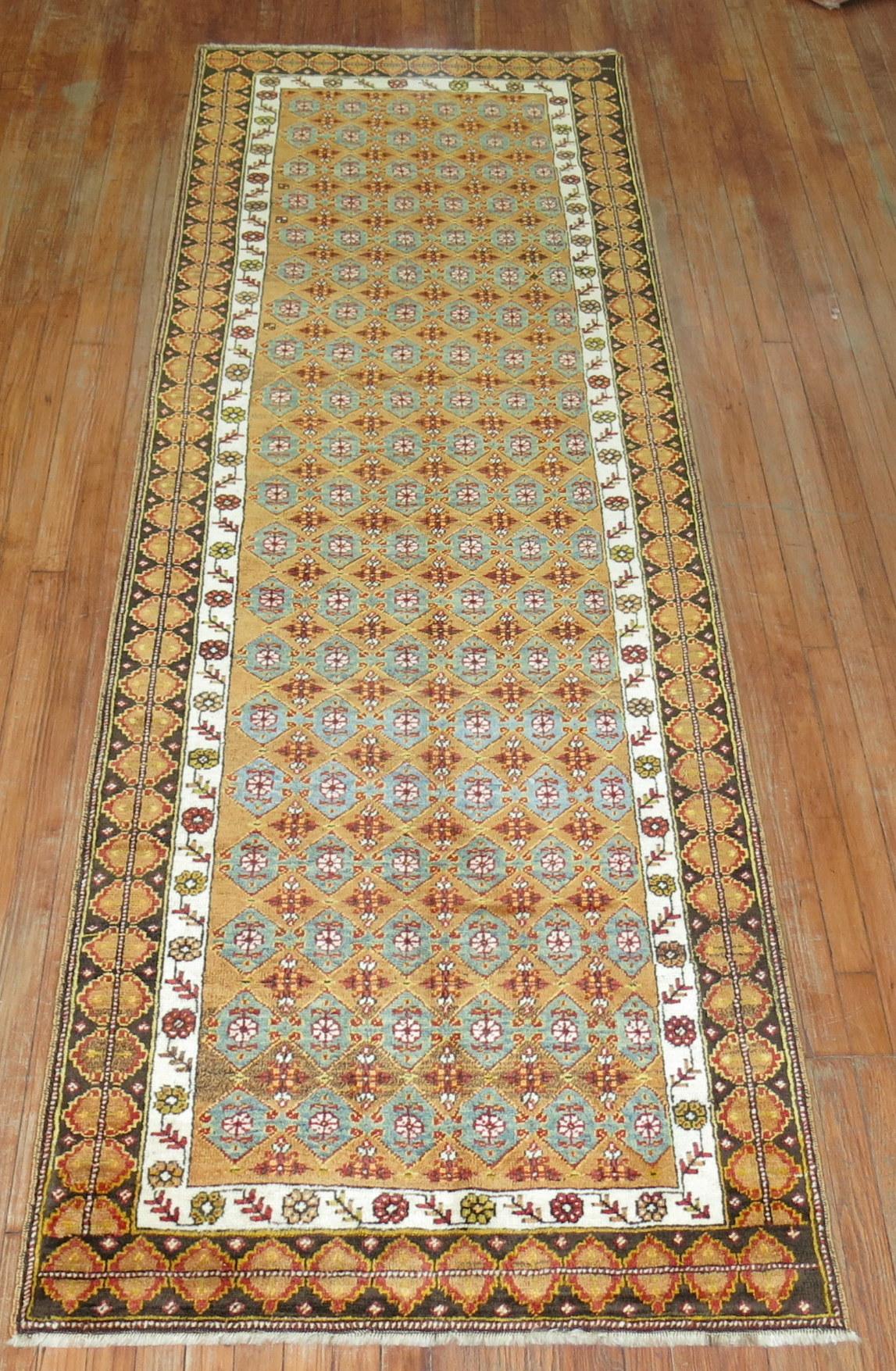 20th Century Pair of Antique Turkish Runners For Sale