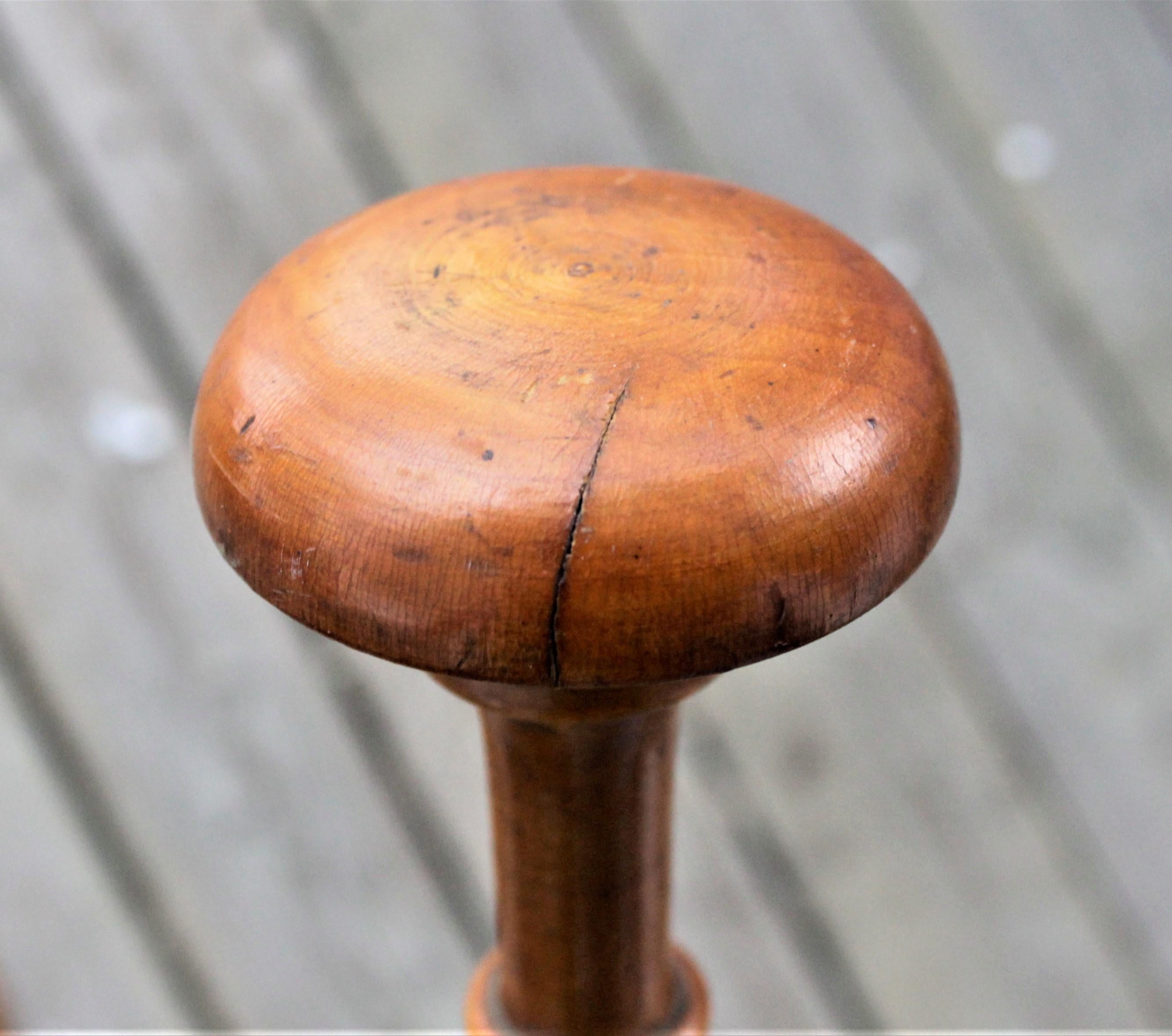 Federal Pair of Antique Turned Wooden Hat Stands