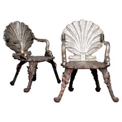 Antique Venetian Grotto Armchairs