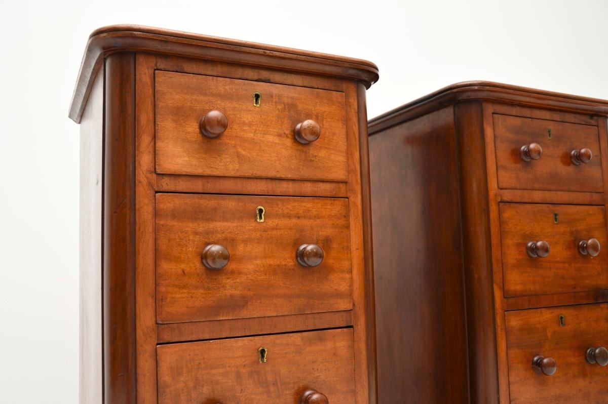 Pair of Antique Victorian Bedside Chests 2