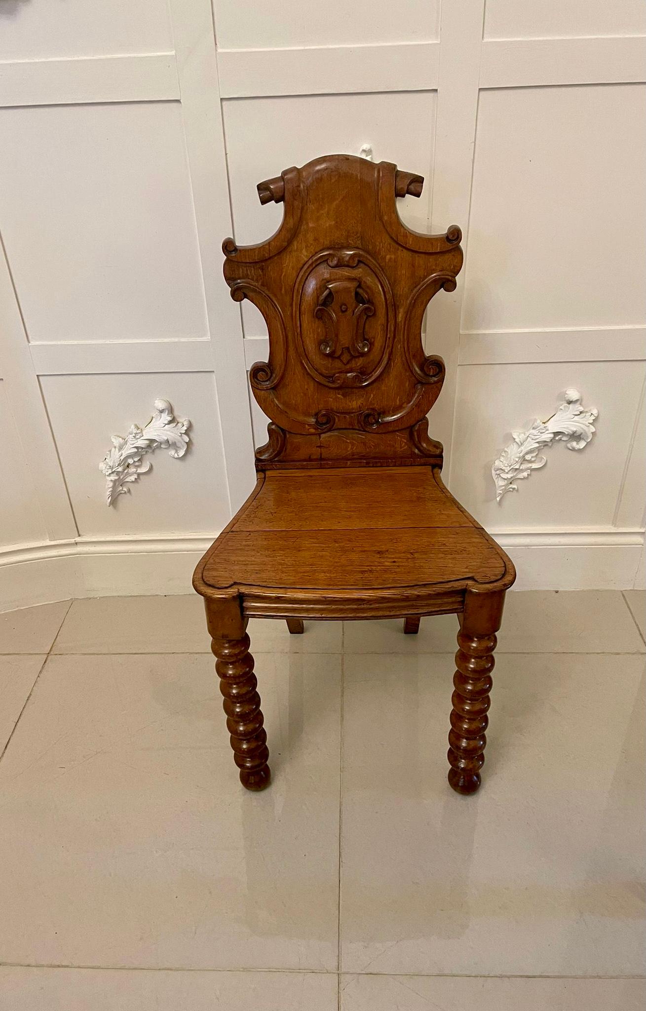 antique hallway chair
