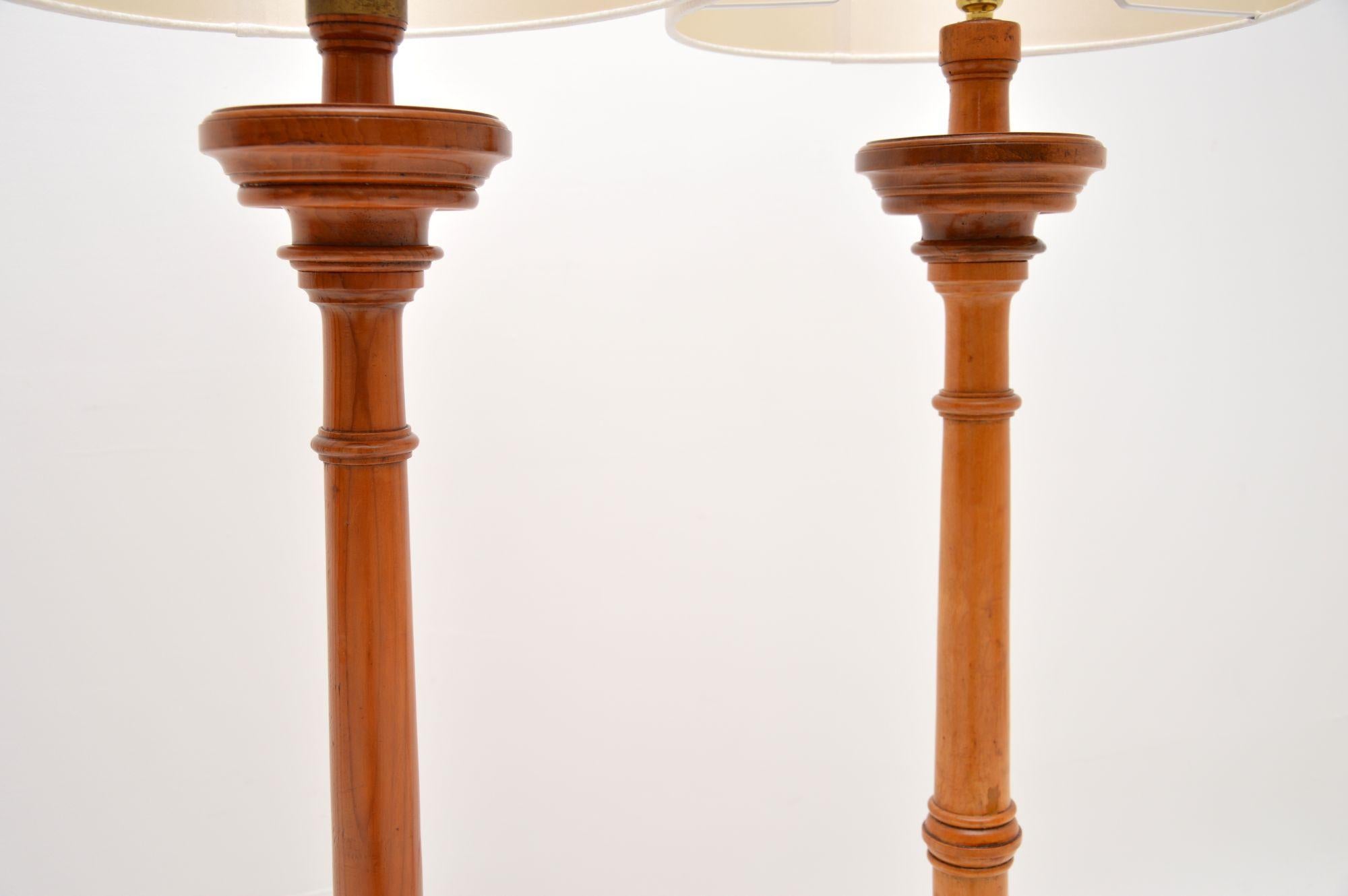 British Pair of Antique Victorian Floor Lamps For Sale