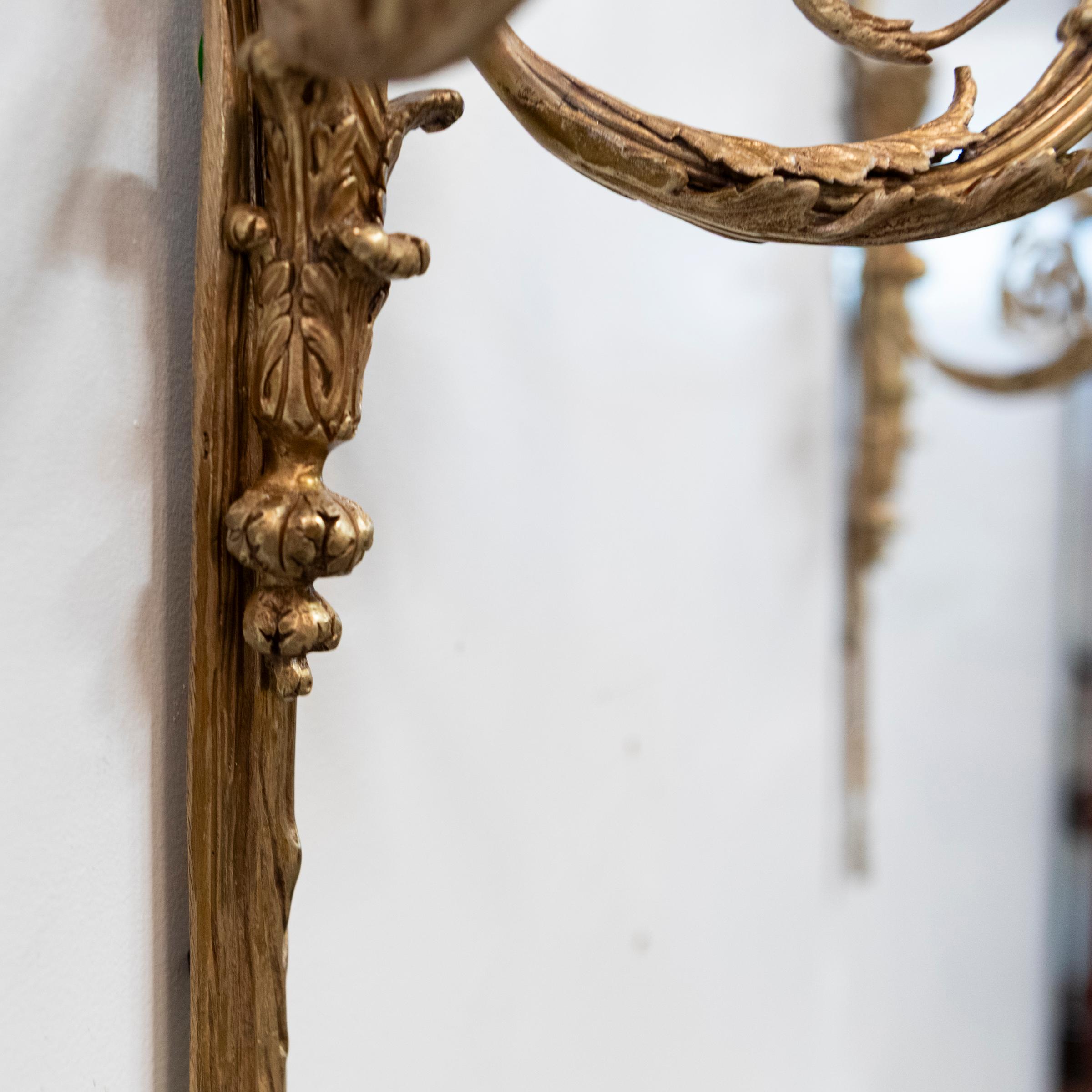 Paire d'appliques murales en bronze doré d'époque victorienne  Lampes murales du 19e siècle en vente 5