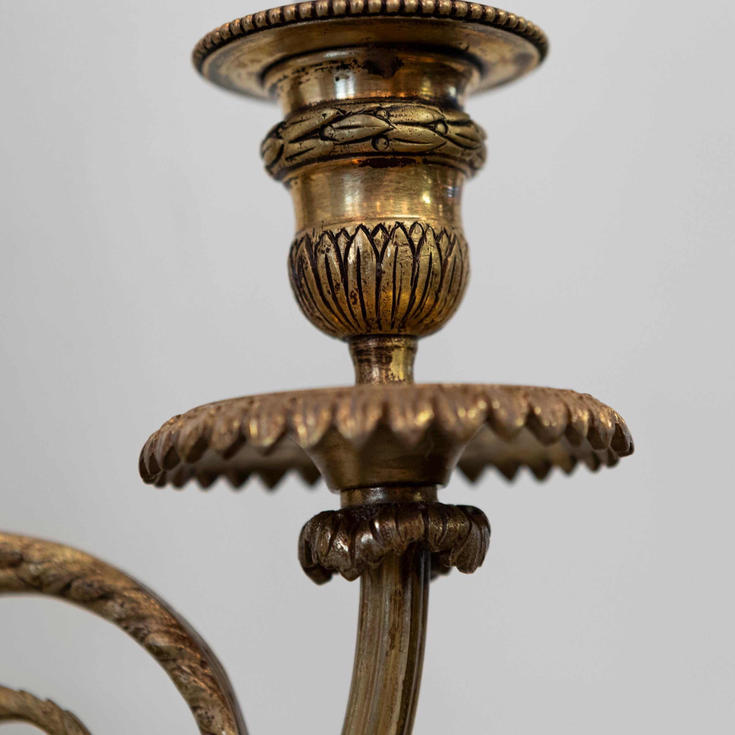 Paire d'appliques murales en bronze doré d'époque victorienne  Lampes murales du 19e siècle en vente 2